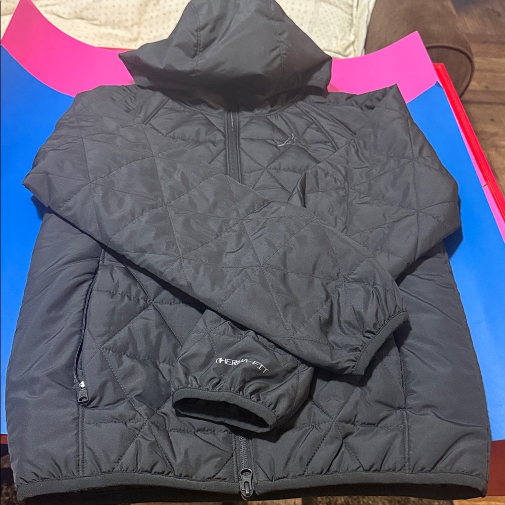 Jordan Men’s Therma-FIT Quilted Jacket - Black - Extra Small (XS)